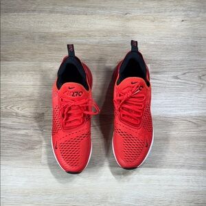 Nike Air Max 270 Red Men's Athletic Shoes